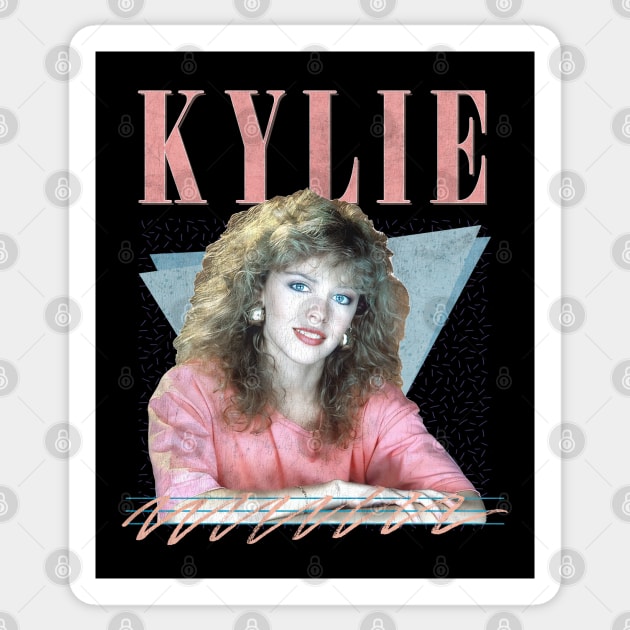 Kylie // 80s Retro Fan Design Sticker by DankFutura